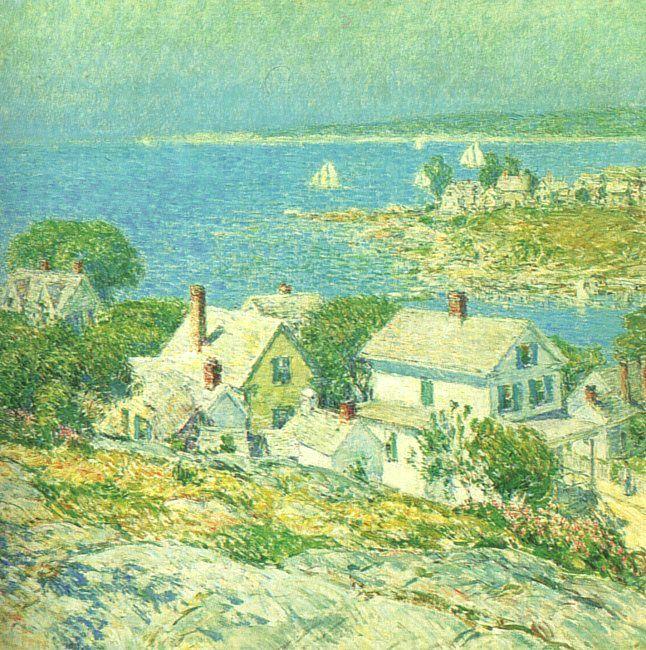 Childe Hassam New England Headlands oil painting image